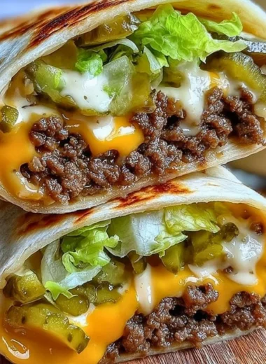 Delicious Big Mac Wraps with all the classic ingredients and flavors.