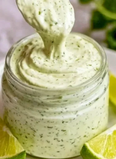 Homemade cilantro garlic sauce ready to enhance your favorite meals.