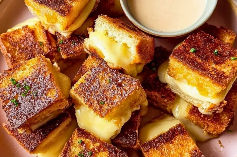 Hawaiian Roll Grilled Cheese with melted cheese and golden bread