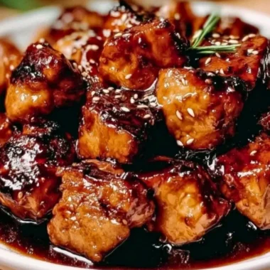 Delicious Hawaiian Turn Turn Chicken garnished with fresh herbs