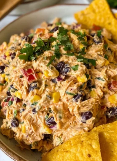 High-protein southwest chicken salad with fresh vegetables and grilled chicken