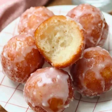 Keto Glazed Donut Balls - delicious low-carb treats