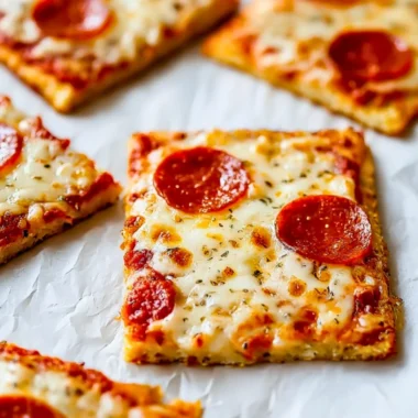 Delicious Chicken Crust Pizza topped with fresh ingredients and cheese