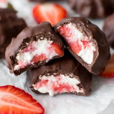 Delicious Chocolate Strawberry Yogurt Clusters recipe for a sweet treat