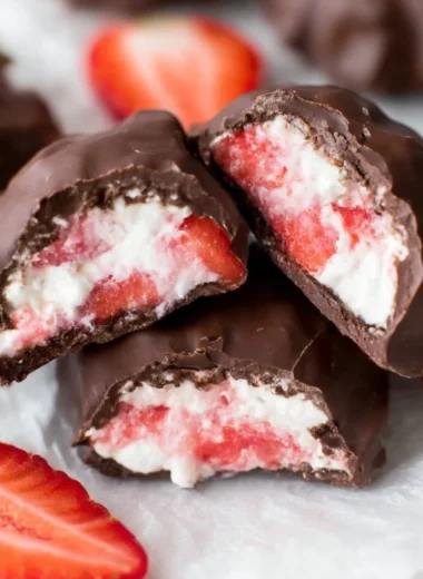Delicious Chocolate Strawberry Yogurt Clusters recipe for a sweet treat