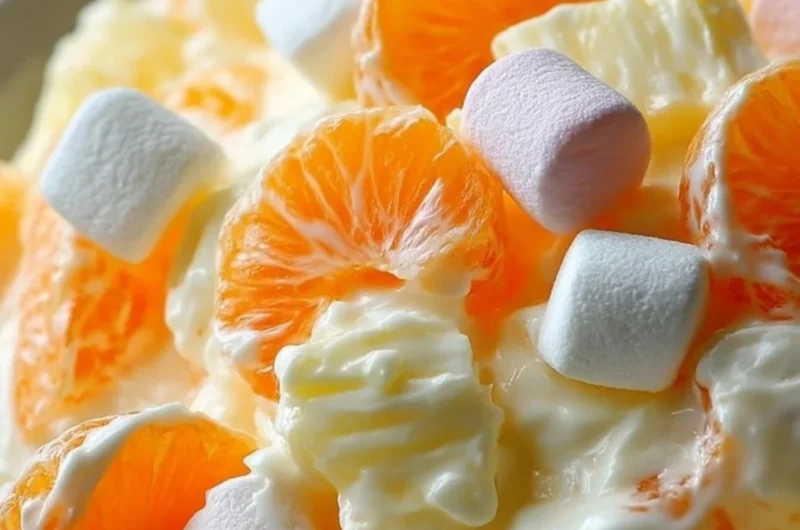 Bowl of colorful Hawaiian Fruit Salad with tropical fruits