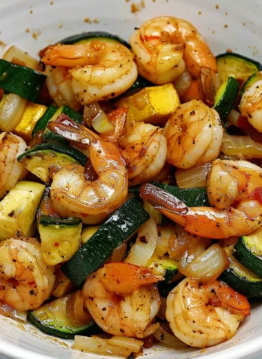 Hibachi Shrimp Rice Bowl with vegetables and rice