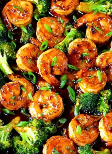 Delicious Honey Garlic Butter Shrimp served on a plate