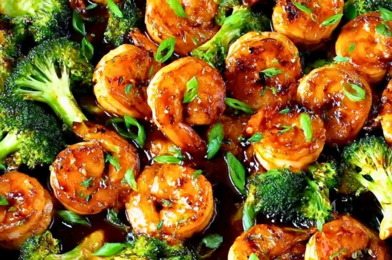 Delicious Honey Garlic Butter Shrimp served on a plate