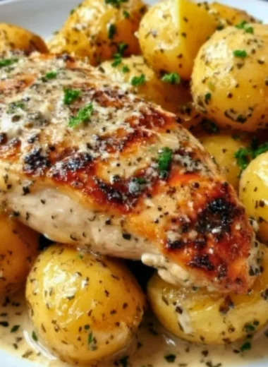 Delicious garlic parmesan chicken cooked in a crockpot for tender flavor.