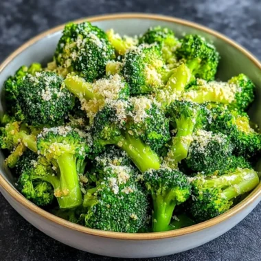 Delicious Garlic Parmesan Broccoli inspired by Longhorn's restaurant recipe