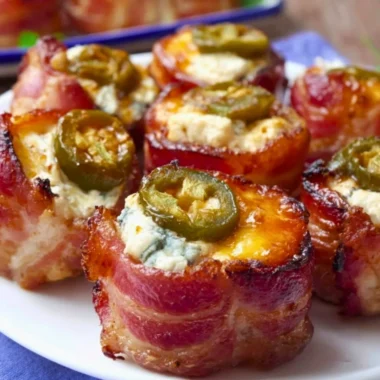 Delicious homemade Pig Shots grilled to perfection, served as a tasty BBQ appetizer.