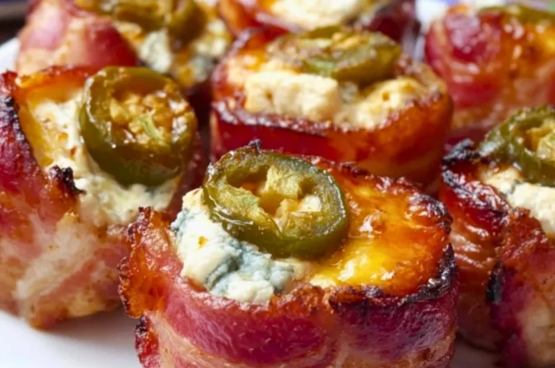 Delicious homemade Pig Shots grilled to perfection, served as a tasty BBQ appetizer.