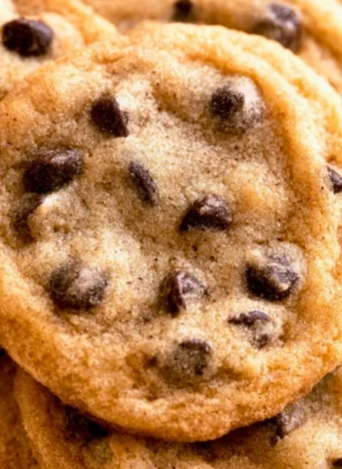 Delicious healthy chocolate chip cookies on a plate ready to be enjoyed
