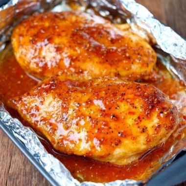 3-Ingredient Brown Sugar Italian Chicken served on a plate
