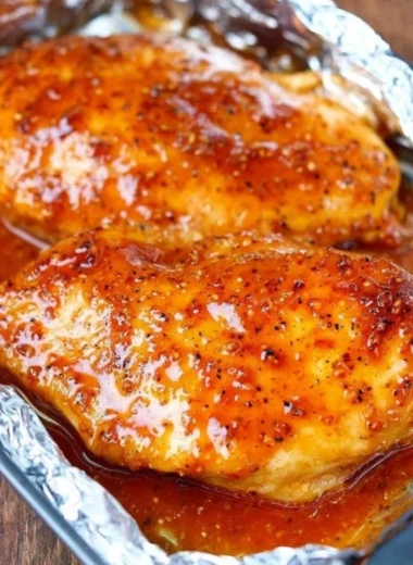 3-Ingredient Brown Sugar Italian Chicken served on a plate