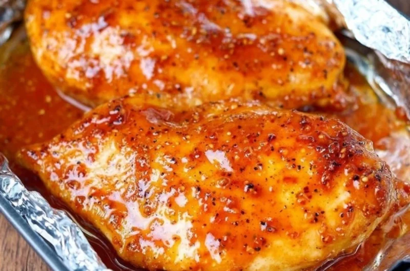 3-Ingredient Brown Sugar Italian Chicken served on a plate