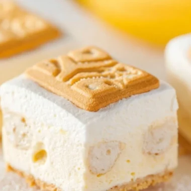 Delicious banana pudding dessert in a glass with layers of bananas and whipped cream