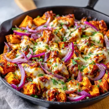 BBQ Chicken Sweet Potato Skillet - Delicious one-pan dinner recipe