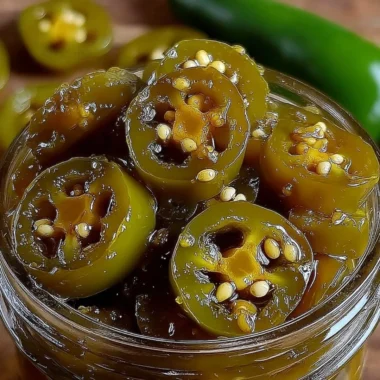 Delicious Texas Cowboy Candy made with jalapeños and sugar from Pioneer Woman.