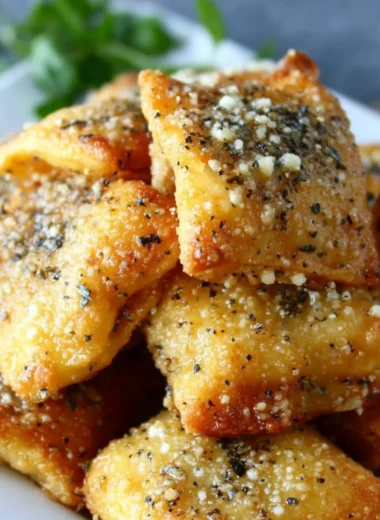 Garlic Parmesan Pizza Rolls ready to be served, a savory snack treat.