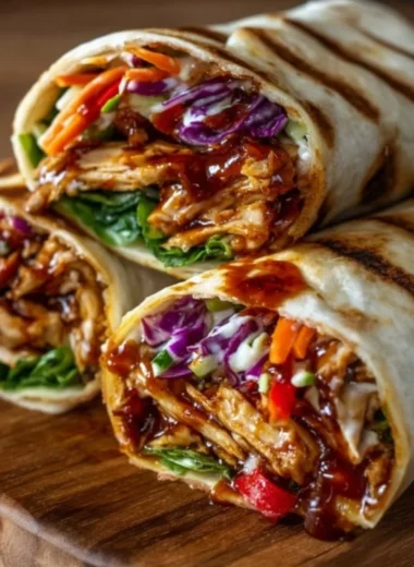 Delicious summer lunch wrap recipe for a quick and easy meal.