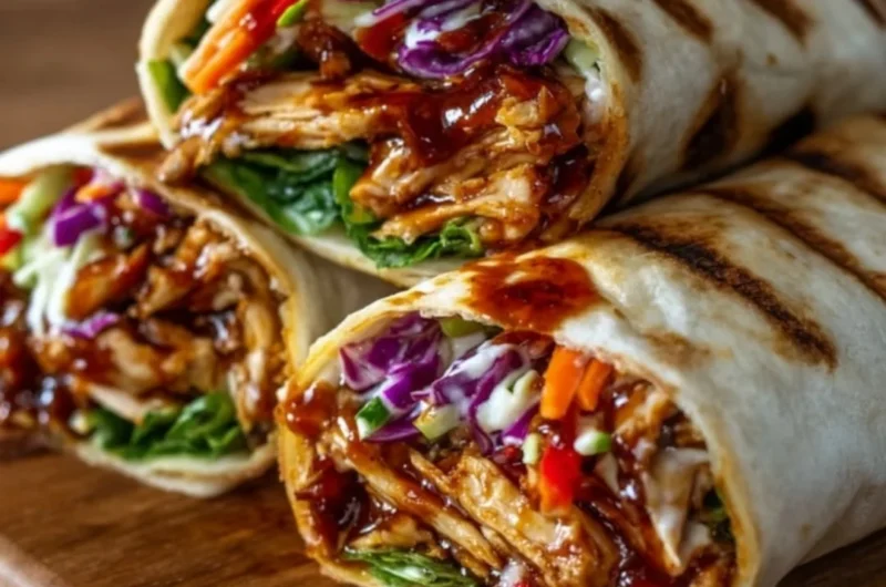 Delicious summer lunch wrap recipe for a quick and easy meal.