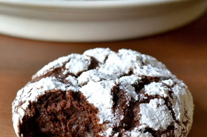Delicious homemade Chocolate Orange Crinkle Cookies with a zesty twist.