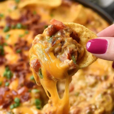 Delicious Frito Chili Cheese Dip served with tortilla chips