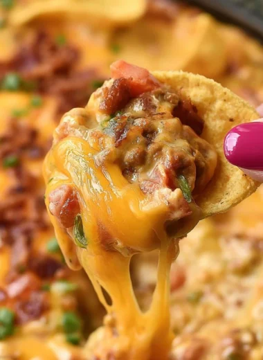 Delicious Frito Chili Cheese Dip served with tortilla chips