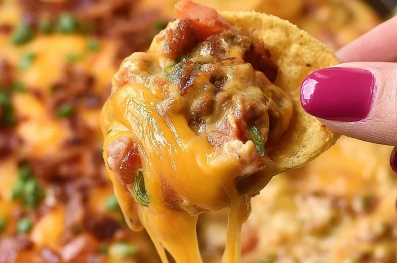 Delicious Frito Chili Cheese Dip served with tortilla chips