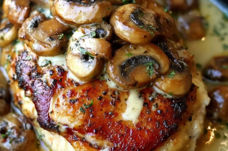 Texas Roadhouse Smothered Chicken served with savory toppings and sides.